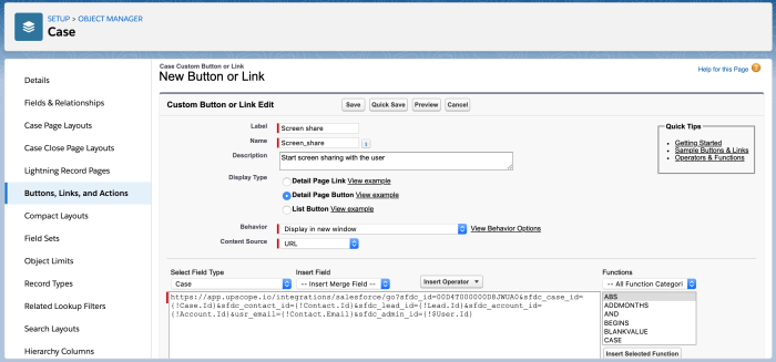 From Salesforce to the Client's screen.