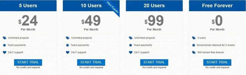 HubStaff SaaS pricing model
